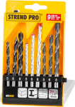 Strend Pro MS500 puurikomplekt, 9 tk, metall-puit-tellis