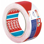 Teip tesa&reg; PRO M&auml;rgistus, hoiatus, punane-valge, 50 mm, L-33 m