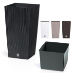 Rotani kandiline lillepott L - 325 mm L - 325 mm K - 610 mm, 21/49 lit. Rato kandiline, must