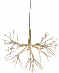MagicHome J&otilde;ulukaunistused, Ilutulestik, 72 LED-i Soe Valge, &Uuml;ksik Valgus, Pengant, Kuldne, 25 cm