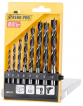 Strend Pro WD122 puurikomplekt, 8 tk, 3-10 mm, puit, puidu jaoks