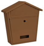 Postkast MODERN A, pruun 365x365x133 mm