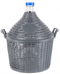 Demijohn Cada Inco 15 l, klaas/plast, 450x350/270 mm