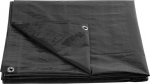 Tent Strong 2x8 m, 200 g/m, kattekiht, antratsiit, v&otilde;rgusilmaga