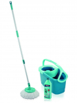 Puhastuskomplekt LEIFHEIT 55414 Rotation Disc Mop Ergo + Power Cleaner, p&otilde;randamopp + &auml;mber