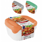 Toidun&otilde;u Curver&reg; Set Square, 3x0,8L, v&auml;rvide segu piparm&uuml;nt/hall/virsik, 15,5x15,5x11 cm
