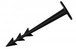 Maandustipp GardenPEG 100/25 mm, plastikots kinnitamiseks, pak. 50 tk