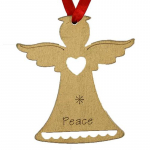 J&otilde;ulukaunistused MagicHome, Angel Peace, kuld, pkg. 5 tk
