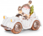 MagicHome j&otilde;ulukuju "J&otilde;uluvana autos", keraamika, 46,50x19,50x31,50 cm.