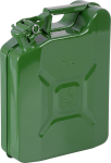 Kanister JerryCan LD10, 10 lit, metall, k&uuml;tuse jaoks, roheline