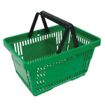 Ostukorv, 20 liitrit, roheline, hoiustamiseks