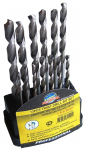 Puurikomplekt, 19 tk, 1.0-10.0 mm, HSS, metallile