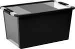 Kaanega karp KIS Bi-Box L, 40 lit., must, 35x55x28 cm