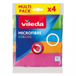 Vileda Microfibre Colors lapp, mikrokiud, 4 tk.