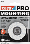 tesa&reg; Mounting PRO Ultra Strong teip, kinnitus, kahepoolne, kleepuv, 19 mm, L-1,5 m