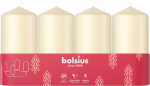 Bolsius Pillar Advendik&uuml;&uuml;nlad, j&otilde;ulud, kreemjas, 48/100 mm, pakis. 4 tk