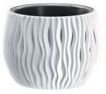 Lillepott SANDY Bowl 240, 238x161 mm, valge