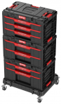 QBRICK&reg; System ONE t&ouml;&ouml;kojakast - k&auml;ru, 3x t&ouml;&ouml;riistakast, 4-osaline t&ouml;&ouml;riistakasti komplekt