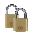 Yale Y110B/40/122/2 lukk, standardne turvalisus, rippuv, 40 mm, &uuml;htne 2 lukku 3 v&otilde;tmega