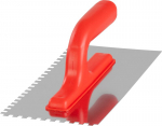 Trowel Strend Pro Premium, REDhand, plastik. k&auml;epide, 270x130 mm, e6 mm, 0,7 mm, roostevaba teras