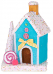 Dekoratsioon MagicHome Candy Line, Maja, sinine, 27 cm, rippuv