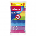 Vileda Microfibre Colors lapp, mikrokiud, 8 tk.