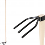 Hoe Strend Pro, 3-nurkne, puidust k&auml;epide 120 cm