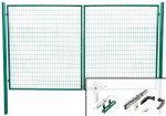 V&auml;rav METALTEC DUO 3580/1950/100x50 mm, kaheleheline, aed, roheline, ZN+PVC, RAL6005