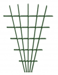 Taimetugi V-kujuline 145x5x75 cm, 4/4,7 mm, roheline