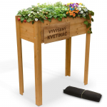 Strend Pro Garden lillepeenar, 84x40x98 cm, puit, t&otilde;stetud, jalgadega