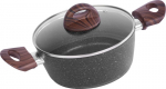 MagicHome Black Marble Line kastrul, 20 cm, 2,2 l. Kaanega