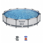 Bestway&reg; Steel Pro MAX bassein, 56416, kassettfiltratsioon, 366x76 cm