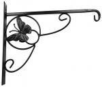 Strend Pro dekoratiivne liblikaga lillepotihoidja, metall, 28x28 cm