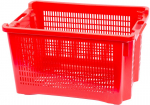 Universaalne korv IсS M402000 &bull; 40 l, 56x35x31 cm, perforeeritud k&uuml;ljed, punane