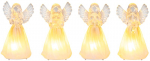 Angel MagicHome Christmas, plastik, motiivide segu, 1xLED soe valge, 6x5x11 cm, 3xLR44, pakis 4tk