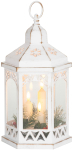 Lantern MagicHome Christmas Morocco, LED, k&uuml;&uuml;nlad, valge, 3xAAA, plastik, taimer, 18x15x32 cm
