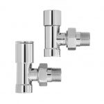 Kroomitud ventiilikomplekt 1/2" nurk