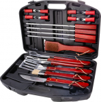 Strend Pro grillit&ouml;&ouml;riistade komplekt, grillimiseks ja grillimiseks, 19-osaline, karbis