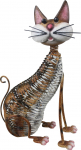 Dekoratsioon MagicHome Mecco, Kass, plekk, 30.5x16x40.5 cm