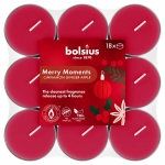 Bolsius True Glow k&uuml;&uuml;nlad, &otilde;un/kaneel, tee, pall. 18 tk.