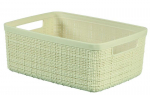 Pesukorv Curver&reg; JUTE S 5L, kreem, 27x11x20 cm