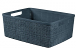 Pesukorv Curver&reg; JUTE M 12L, antratsiit, 36x15x28 cm