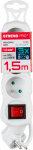 Pikendusjuhe l&uuml;litiga DG-F803B 1,5 m 3 pistikupesa