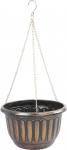 Lillepott Strend Pro, 24,5x15 cm, kuldne, ripp