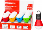 Strend Pro matkalamp C748, matkalamp, pirnikujuline, 3xAAA, v&auml;rvide segu, M&uuml;&uuml;k 12 tk