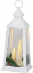 MagicHome j&otilde;ululatern, plastik, valge, 3xLED kollane, 14x14x35 cm, 3xAAA