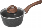 MagicHome Black Marble Line pajaroog, klaaskaanega, 16 cm