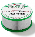 Tina Sn99,3Cu0,7-1.1.3/3.0% &Oslash; 2,0 mm 250 gr. (Cu1)
