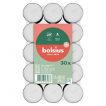 Bolsius k&uuml;&uuml;nal, tee, 6 tundi, valge, bal. 30 tk