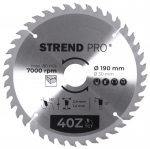Ringketas Strend pro TсT 190x2,4x30/20 mm 40T, puidule